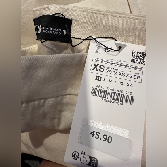 Zara Full Length Wide Leg Trousers NWT - Picture 6 of 6